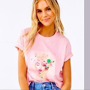 Girly graphic tee